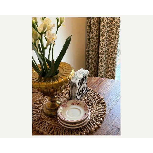 Set of three antique Shenango Inca Ware saucers from New Castle, PA. Features a pink transferware pattern with delicate...