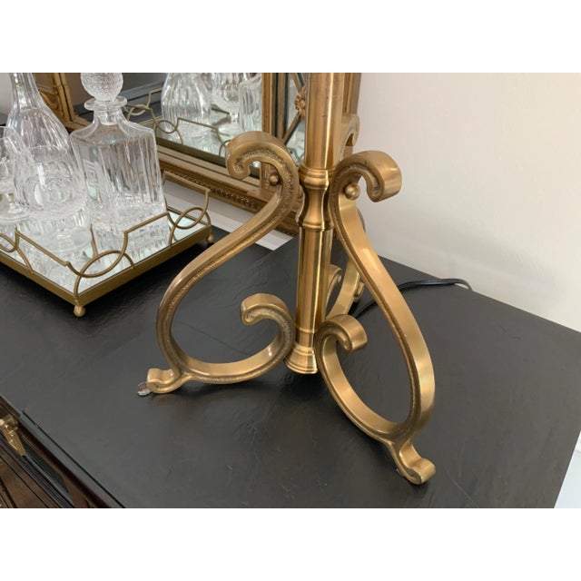 1970s 1970s Wildwood Lamp Co. Brass Table Lamp For Sale - Image 5 of 13