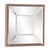 The Lydia Mirror features a square mirrored frame trimmed with an antique gold beaded border. The mirrored frame on this...
