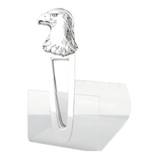 Tiffany & Co. Sterling Silver Bald Eagle Head Money Clip For Sale
