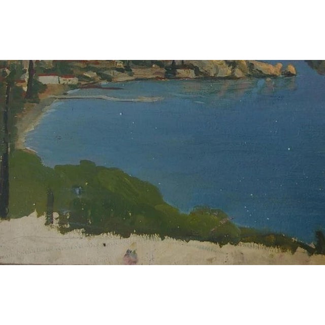 1960s Mountain Landscape Antique Oil Painting Original Soviet Art Ukrainian Artist Buryak v. 50-80 1967 For Sale - Image 5 of 6