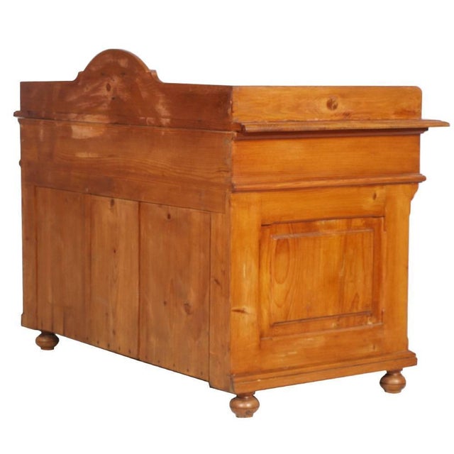 Antique Country Larch Washbasin Cabinet For Sale - Image 3 of 13