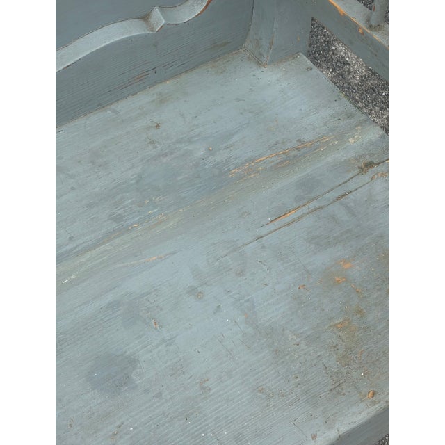 Pine Painted Bench or Settle For Sale - Image 11 of 18