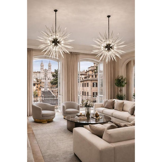 Murano Glass Sputnik Pendants, 1990, Set of 2 For Sale - Image 6 of 13