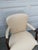 Pair of Vintage French Provincial Upholstered Armchairs With Cabriole Legs and Carved Details For Sale - Image 10 of 12