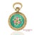 Early 21st Century 18k 750 Yellow Gold Enamel Pocket Watch Pendant Necklace For Sale - Image 5 of 14