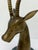 Brass Gazelle Sculpture on Variegated Green Marble Base, 1970s For Sale - Image 9 of 18