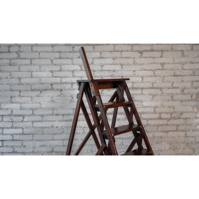 Restoration Hardware Arts and Crafts Library Ladder shelving unit. English traditional design with aged and weathered...