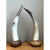 Contemporary Vintage Horn and Wood Accent Lamps - Pair For Sale - Image 3 of 12