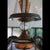 Metal French Art Deco Chandelier in Opalescent Glass and Copper by Ezan-Petitot, 1930s For Sale - Image 7 of 18