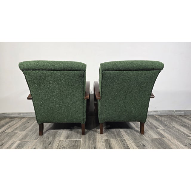 Lounge Chairs by Jindrich Halabala, 1940s, Set of 2 For Sale - Image 11 of 12