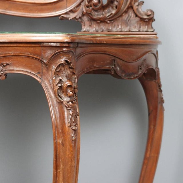 Console Table with Mahogany Mirror For Sale - Image 9 of 15