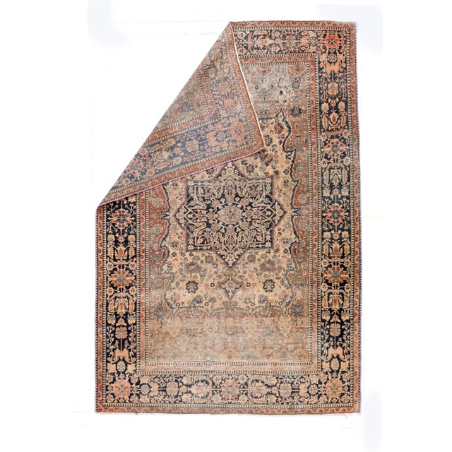 Antique Kashan carpets are among the finest Persian rugs. They are woven in workshops of the city of Kashan, in north-...