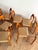 Dimensions: approx. 49 × 49 × 79 × 46 cm (width × depth × height × seat height) a very beautiful and very rare large set...