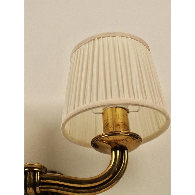 1930s Modernistic Brass Wall Light attributed to Hugo Gorge, Austria, 1930s For Sale - Image 5 of 11