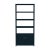 Wood Lark 4-Tier Etagere Bookcase Cabinet, Navy Blue For Sale - Image 7 of 7