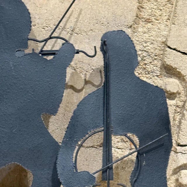 Mid-Century Modern 1970s Curtis Jere Mid-Century Modern Iron Music Band Sculpture For Sale - Image 3 of 11