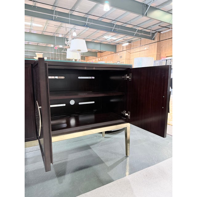 Wood Bernhardt Jet Set Caviar Four Door Sideboard For Sale - Image 7 of 11