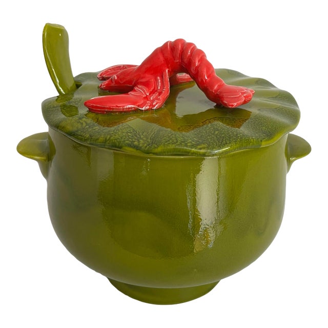 Ceramic Lobster Tureen by California Pottery, 1970s For Sale