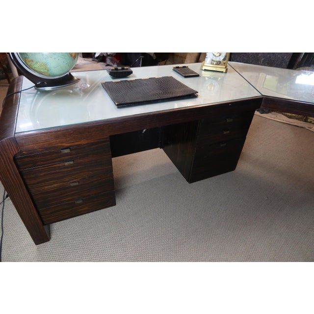 Art Deco Style Desk, 1940s For Sale - Image 9 of 15