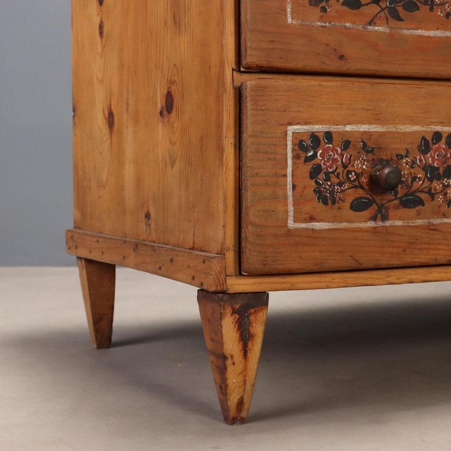Wood Trentino Fir Chest of Drawers with Four Drawer Front For Sale - Image 7 of 11