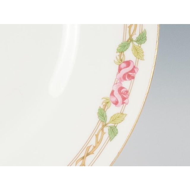 w.m. Guerin Limoges “Rose & Stem” 4-Piece Place Setting, Hand-Gilded French Porcelain Circa 1900–1930 For Sale - Image 12 of 18