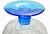 Glass Blenko 1940s Vintage Blue Crackle Art Glass Urn For Sale - Image 7 of 8