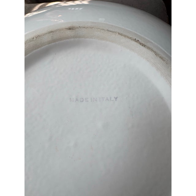 Italian Monumental Vintage Italian White Ceramic Hands Bowl Sculpture, Made in Italy For Sale - Image 3 of 11