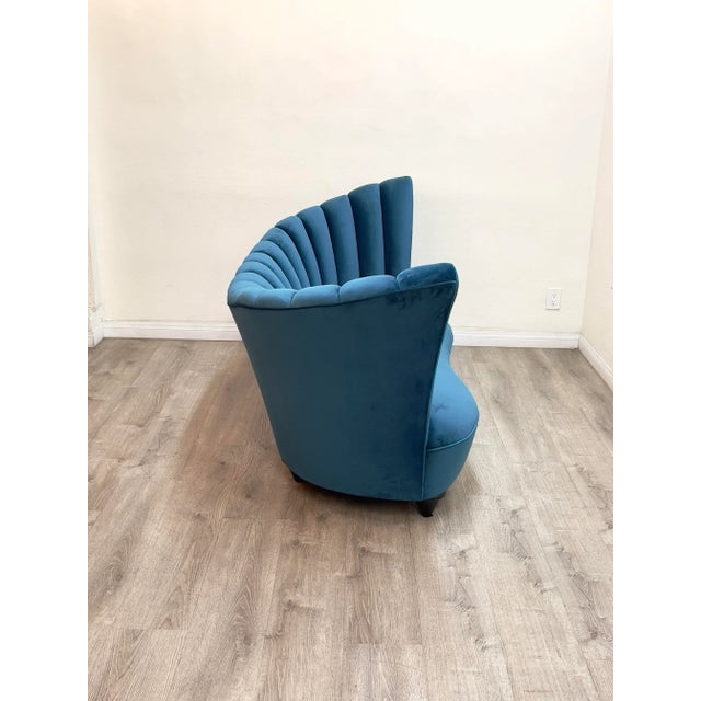 1960s Vintage Channel Back Sofa For Sale - Image 5 of 13