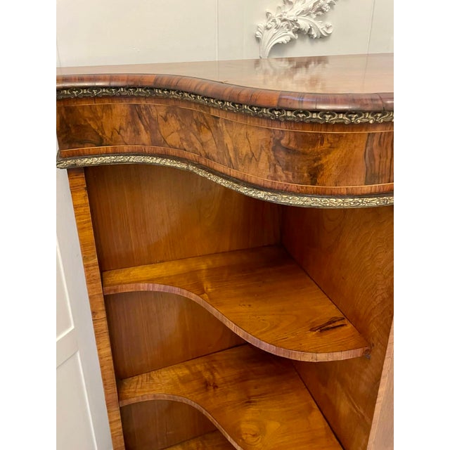 Antique Victorian Burr Walnut Ormolu Mounted Credenza, 1850 For Sale - Image 10 of 17