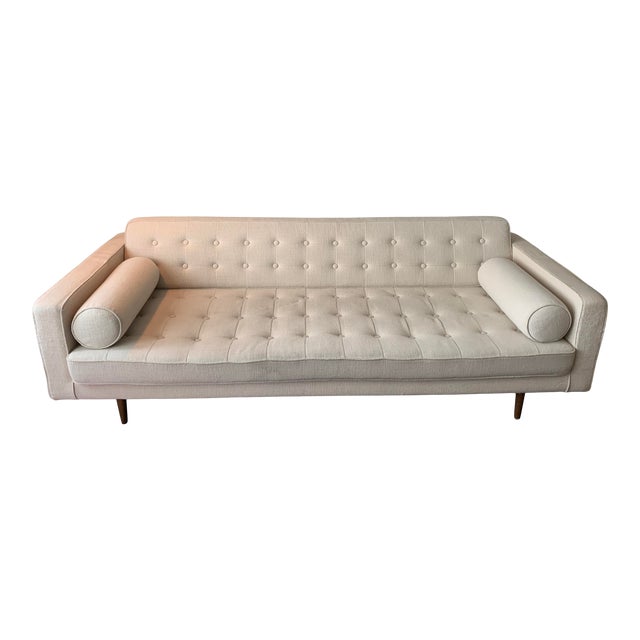 Modern Hd Buttercup White Sofa Chairish
