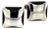 1990s Pair of Bulgary Estate Onyx Cufflinks Sterling Silver 19.24 Grams For Sale
