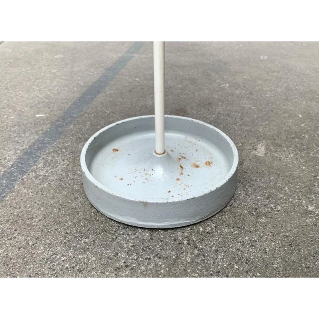 Black Mid-Century Minimalist Perforated Steel Umbrella Stand, 1960s For Sale - Image 8 of 18