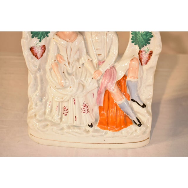 19th Century 19th Century Staffordshire Figures Under an Arbor For Sale - Image 5 of 11