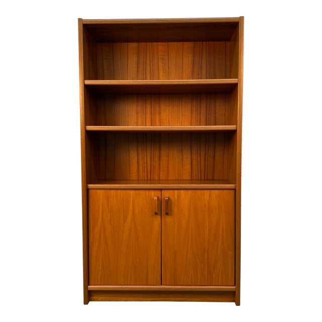 Mid-Century Danish Modern Teak Bookcase For Sale