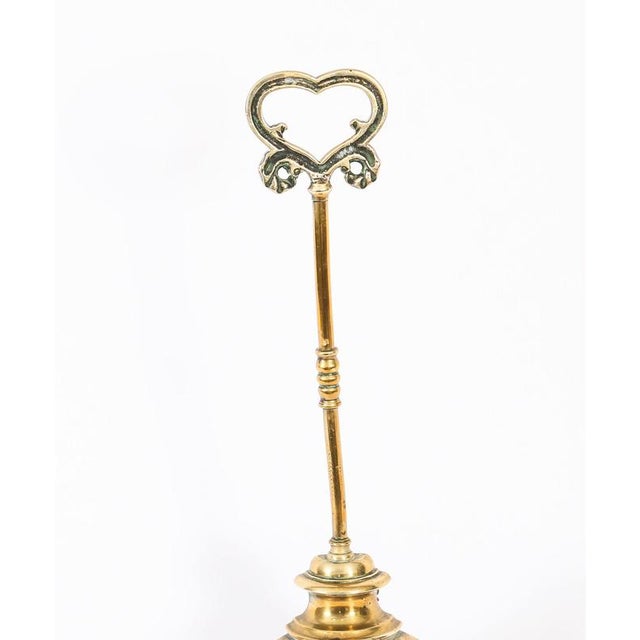 Metal Antique Victorian Brass Door Stop, 1800s For Sale - Image 7 of 15