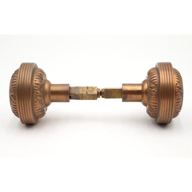 Traditional Pair of Reading Windsor Brass Entry Door Knobs For Sale - Image 3 of 6