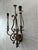 Metal Mid 20th Century Spanish Revival Iron Wall Sconces With Tole Shades, Hollywood Regency Lighting For Sale - Image 7 of 11