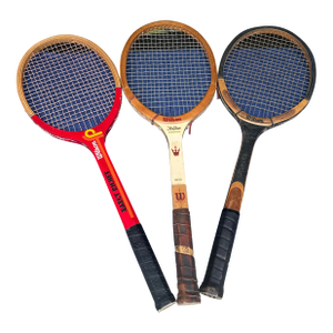 Vintage Pair of Wooden Wilson Tennis Rackets