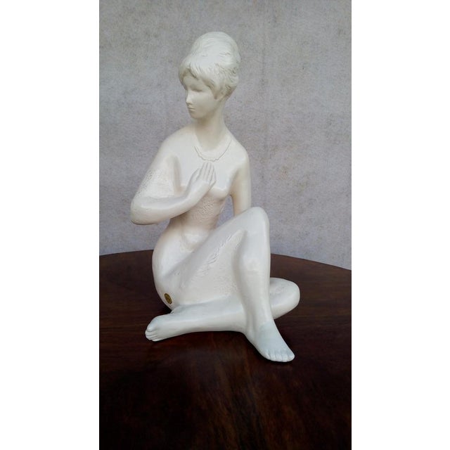 Mid-Century South Bohemian Jihokera Bechyne Sculpture attributed to Bohumil Kokrda For Sale - Image 9 of 18