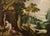 Baroque Workshop of Paul Bril, Landscape with Mary Magdalene, 1640, Oil on Canvas For Sale - Image 3 of 16