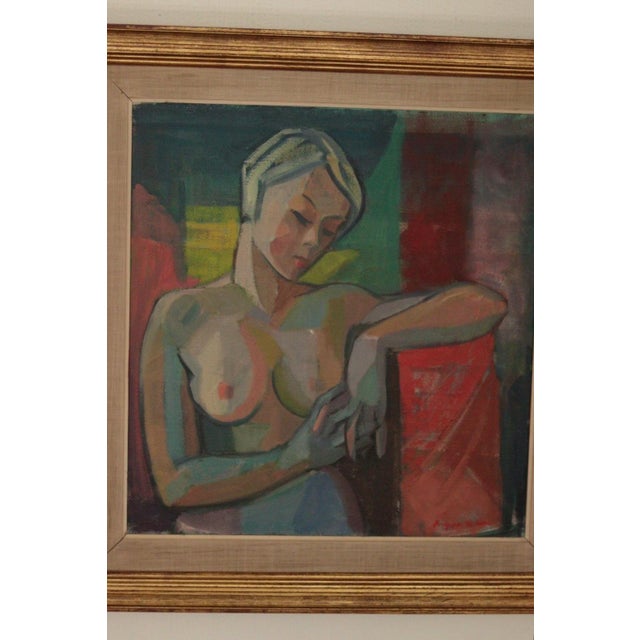 Margareta Wallin, Model, 1960s, Oil on Panel, Framed For Sale - Image 9 of 17
