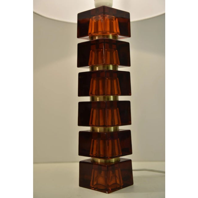 Art Glass Table Lamps by Carl Fagerlund for Orrefors, Set of 2 For Sale - Image 6 of 13