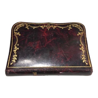 Antique French Leather and Gold Leaf Missal For Sale
