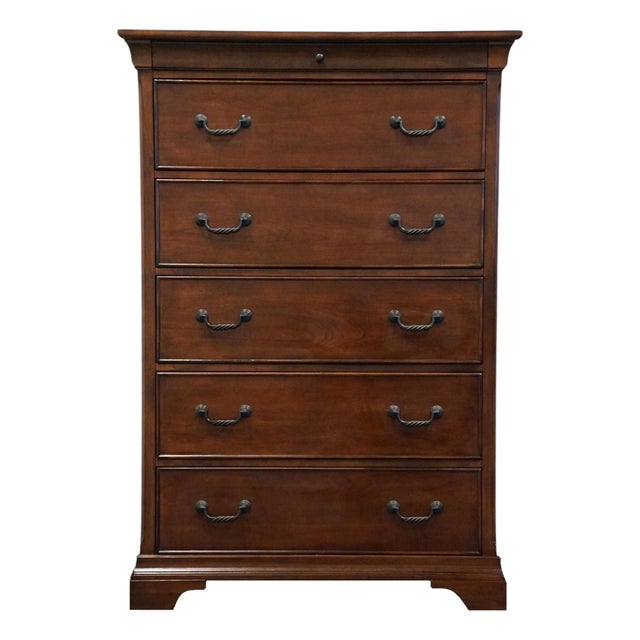 Aspenhome Solid Cherry Contemporary Traditional Style 40" Chest of Drawers For Sale