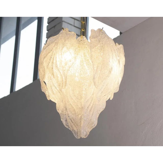 Suspension with Murano Glass Leaves, Italy, 1990s For Sale - Image 6 of 11