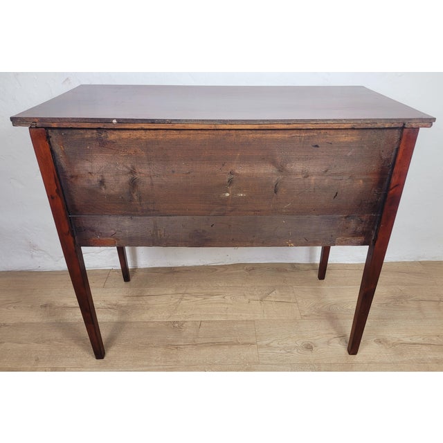Vintage Edwardian Style Inlaid Chest of 2 Drawers, 1940s For Sale - Image 16 of 18
