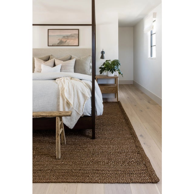 Pure Salt Cassis Walnut Hand Woven Jute Area Rug, 5' X 8' For Sale - Image 4 of 13