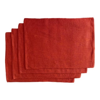 Vintage Mid-Century Dansk Ritva Puotila Linen Placements, Set of 4 For Sale