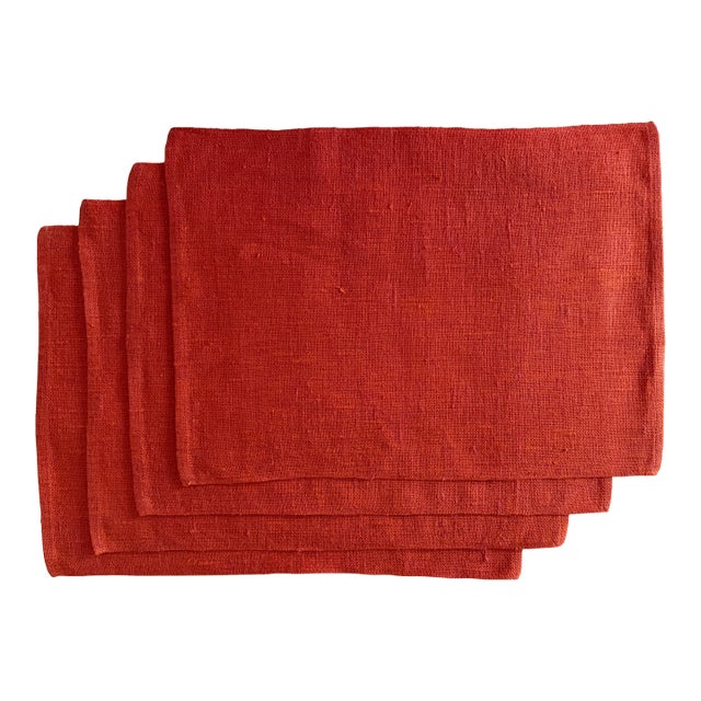 Vintage Mid-Century Dansk Ritva Puotila Linen Placements, Set of 4 For Sale